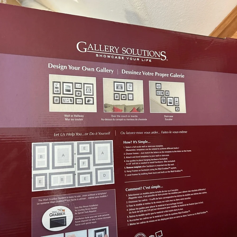Nwt Gallery solutions picture frame with 3 photo and screws included